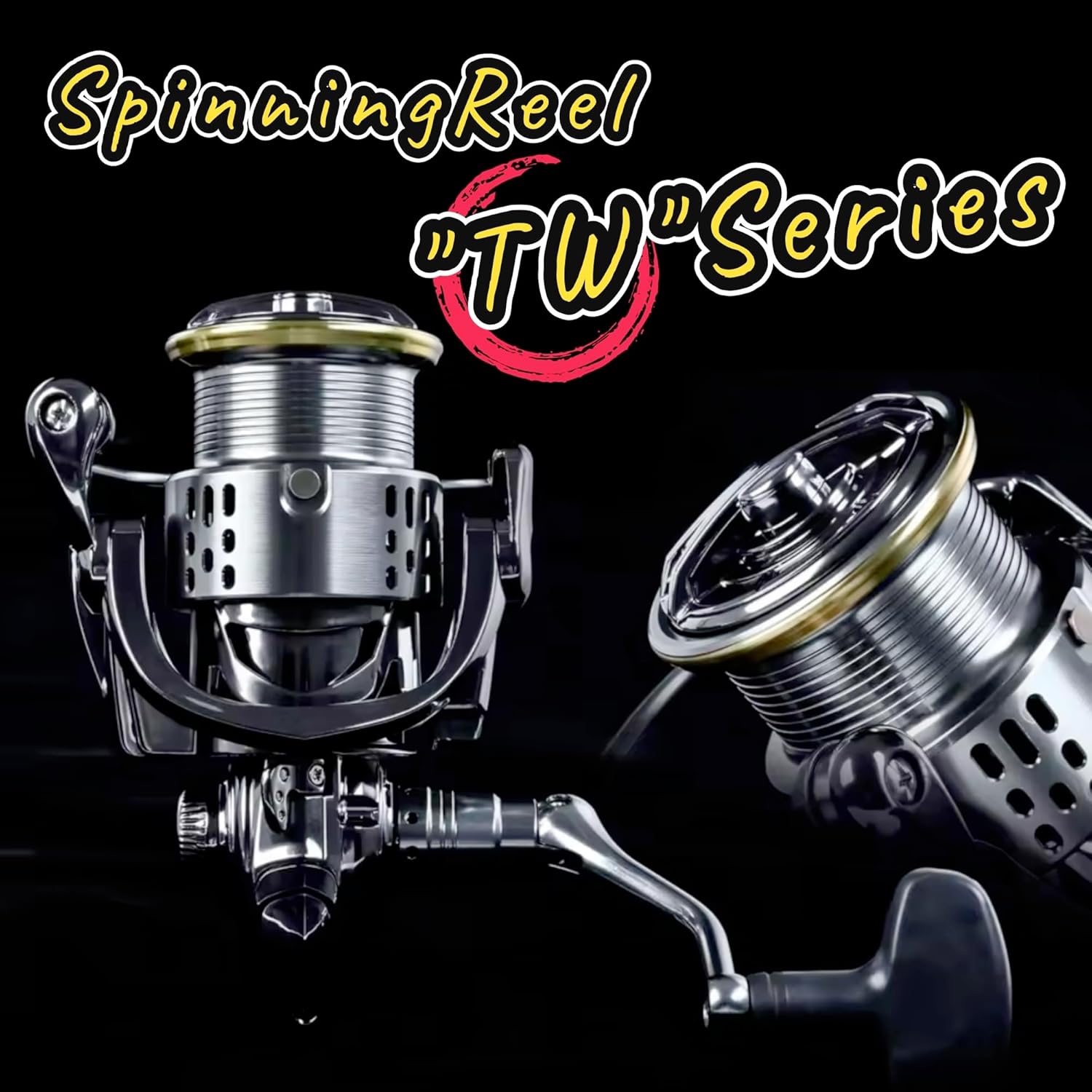 Fi's+7 Spinning Reel, Various Counts, Maximum Drag Force 17.8 - 33.3 lbs (8 - 15 kg), Gear Ratio 5.5:1, Left and Right Interchangeable Handles, 12+1BB Ball Bearings, Compatible with Many Species, 2000