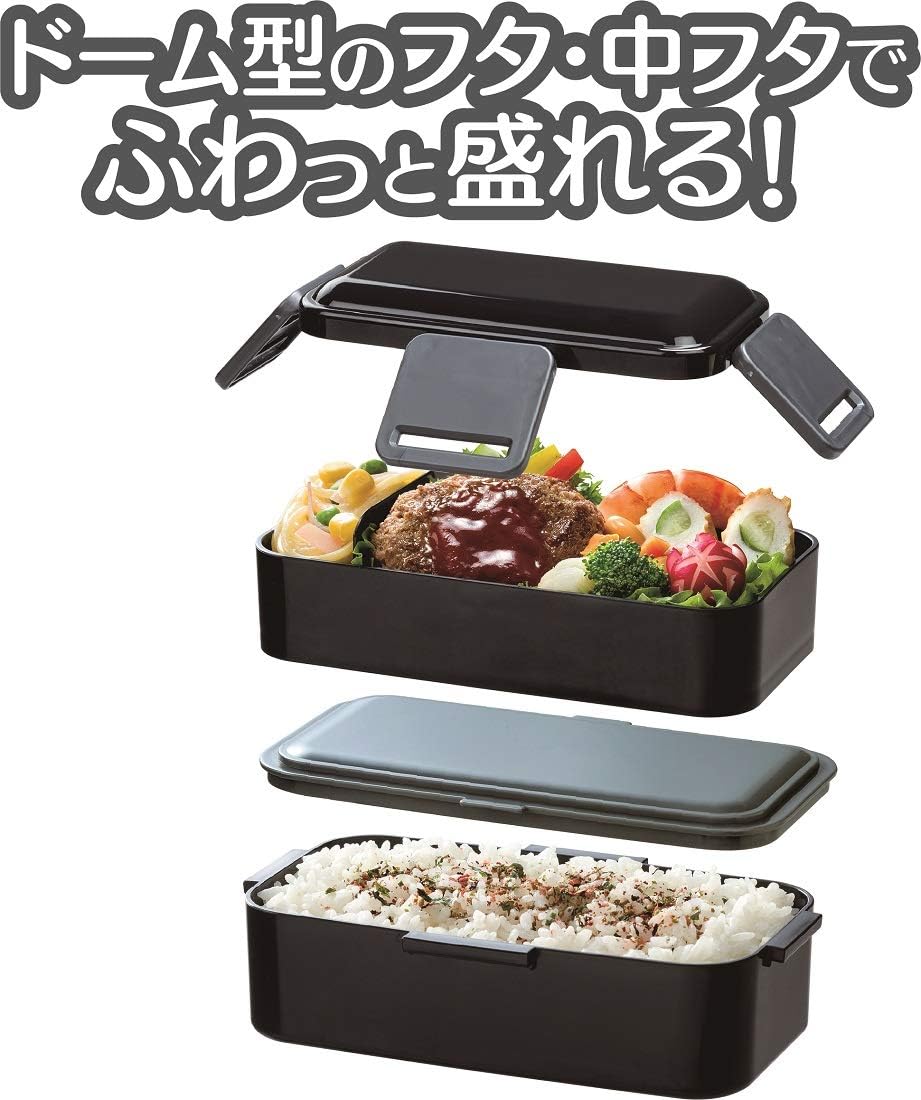 Skater (Skater) Bento Box, Fluffy Serving Lunch Box, 2-Tier, 850ml Large Capacity, Made in Japan, Pokemon PFLW9-A