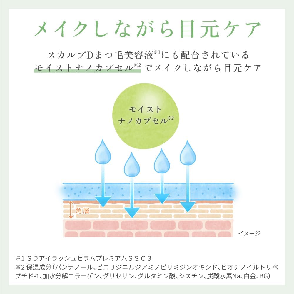 Scalp D Eyeliner (Natural Brown) Extra Fine Line Hot Water Eye Care Liquid Film [Ultra Fine Tip 0.00004 inch (0.01 mm) / Nara Brush Craftsman Supervision / Paraben Organic Synthetic Pigment / Sulfate