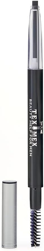TEX MEX Eyebrow Pencil, Natural Black, For Thin, Short, Misshaped Eyebrows and Other Men's Eyebrow Problems