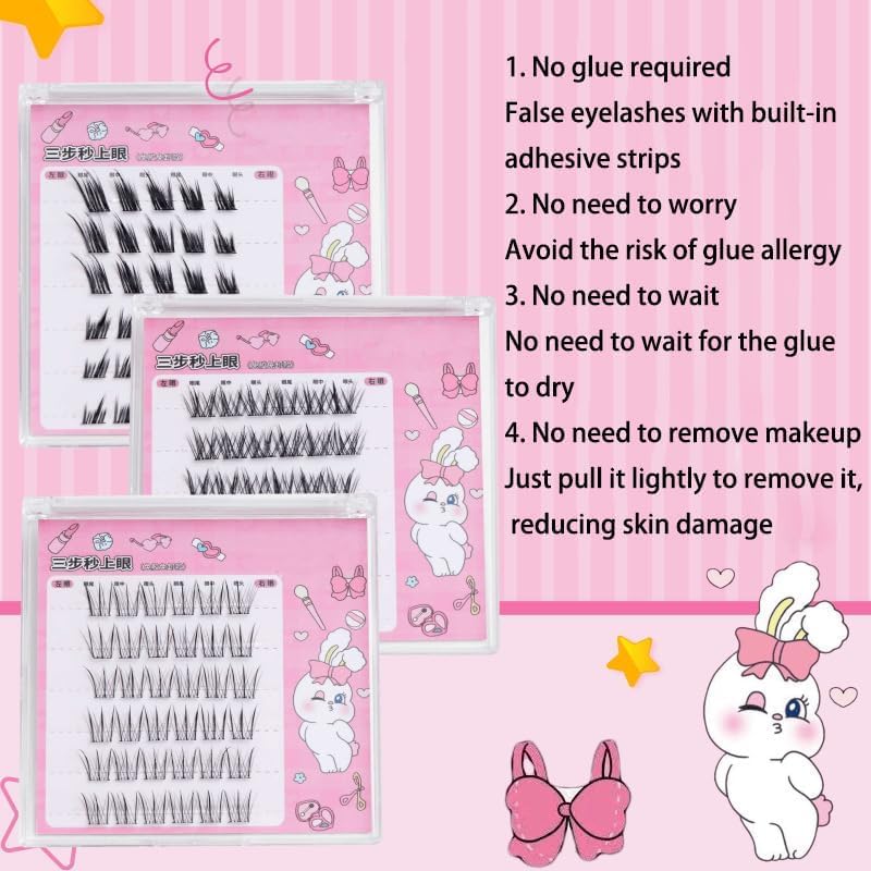 Dorolab Glue Free Eyelashes, Dorolab Eyelashes, Dorolab False Eyelashes, Dorolab, Dorolab Iashes Self Adhesive, Magnetic Lashes with Clamp,Dorolab Self Adhesive Eyelashes No Glue Needed
