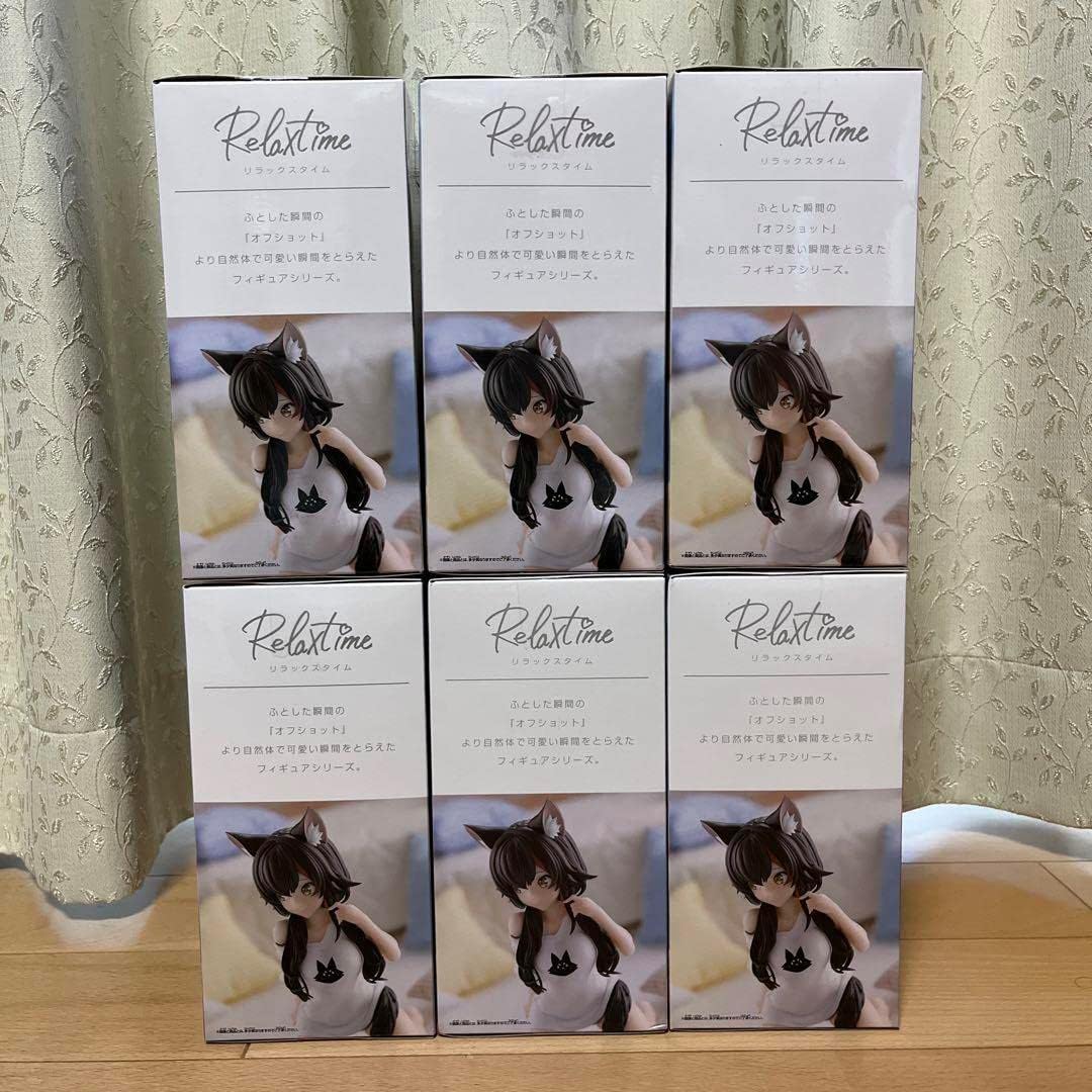 Holo Live Relax Time - Okami Mio Figure, 6 Piece Relaxation Time