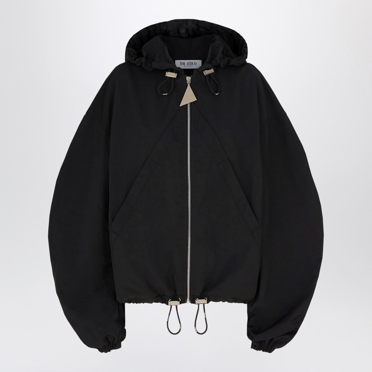 The Attico Black Hooded Bomberジャケット - Image 2