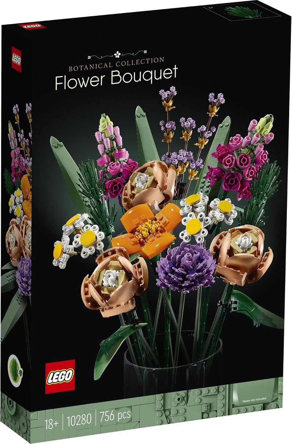 LEGO Botanical Flower Bouquet Toy, Building Block, Birthday Present, Blocks, Mother's Day, Father's Day, Male, Female, Bouquet, Artificial Flowers, Decoration, Interior, Stylish, Mother, Father, 10280