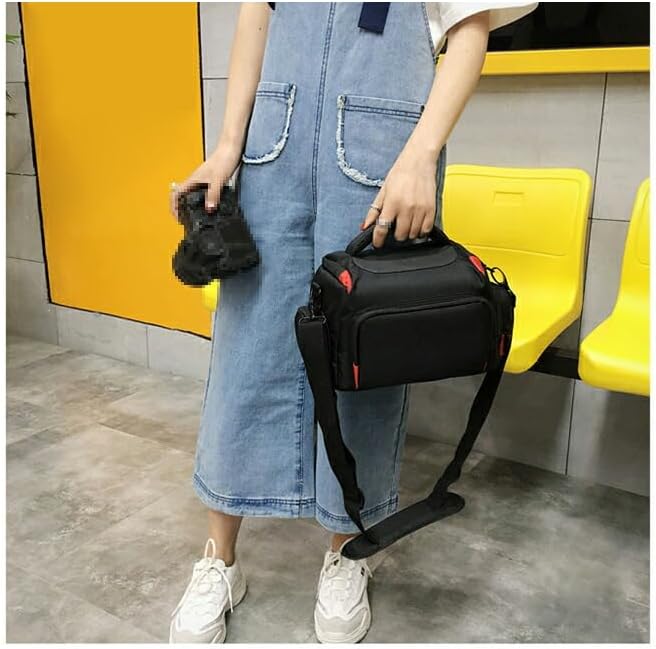 LUNBER-ARMOR COOLPIX P1100 REF Camera Bag, Men's, Shoulder Handbag, Shoulder Strap Attached, Compatible with DSLR and Lens Storage, Camera Case, Belt Loop, Nikon Coolpics P1100, SLR Camera Bag, Girls,