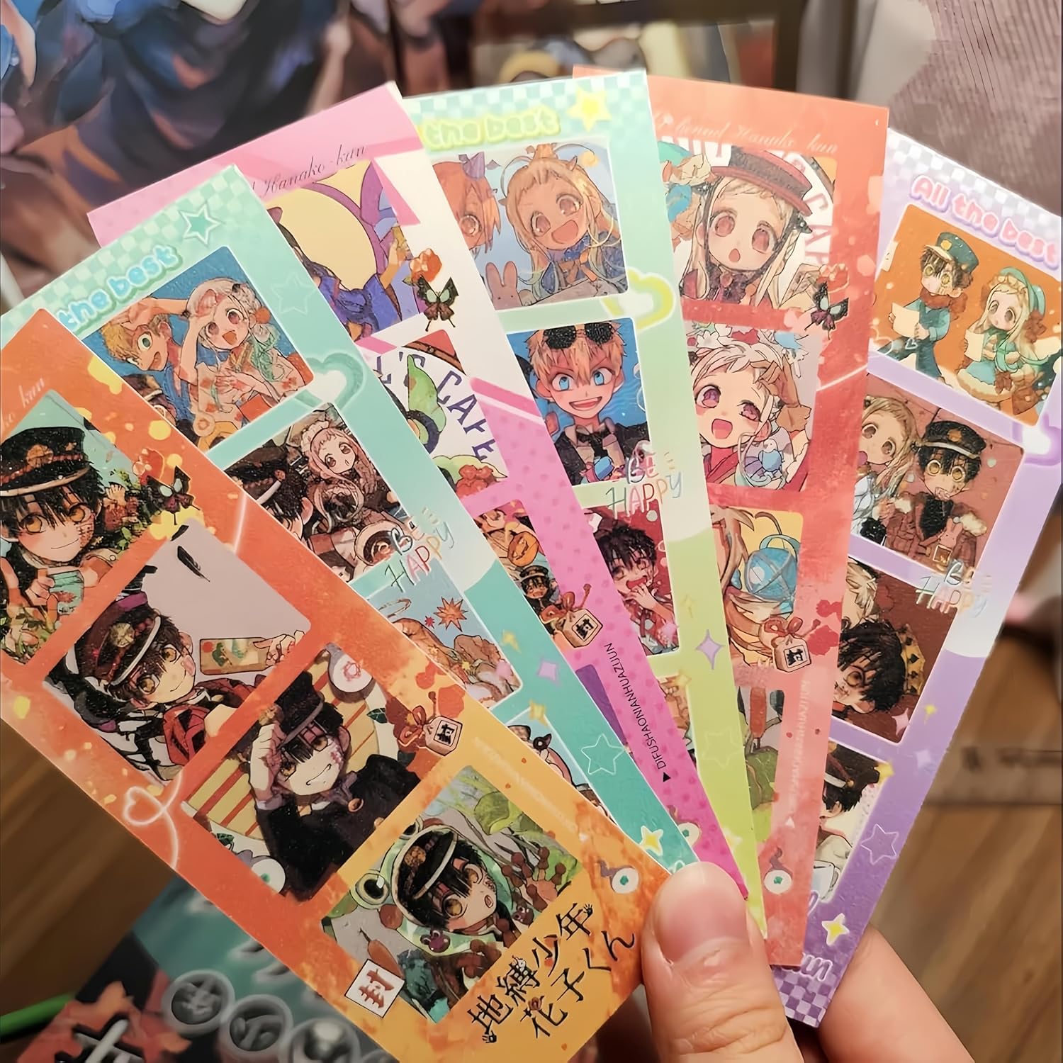 Shibaku Shounen Hanako-kun Goods 51-Piece Set Lucky Bag with Base Badge Acrylic Stand Small Cards Hanako-kun Yahiro Nene Anime Merchandise Birthday Present Gift Moe Goods Souvenir Parallel Import