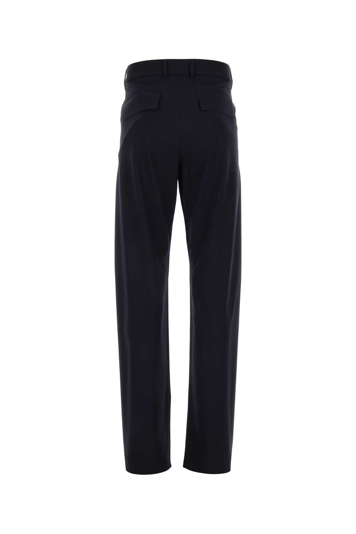 Givenchy Givenchy Navy Blue Stretch Wool Blend Pant - Image 3