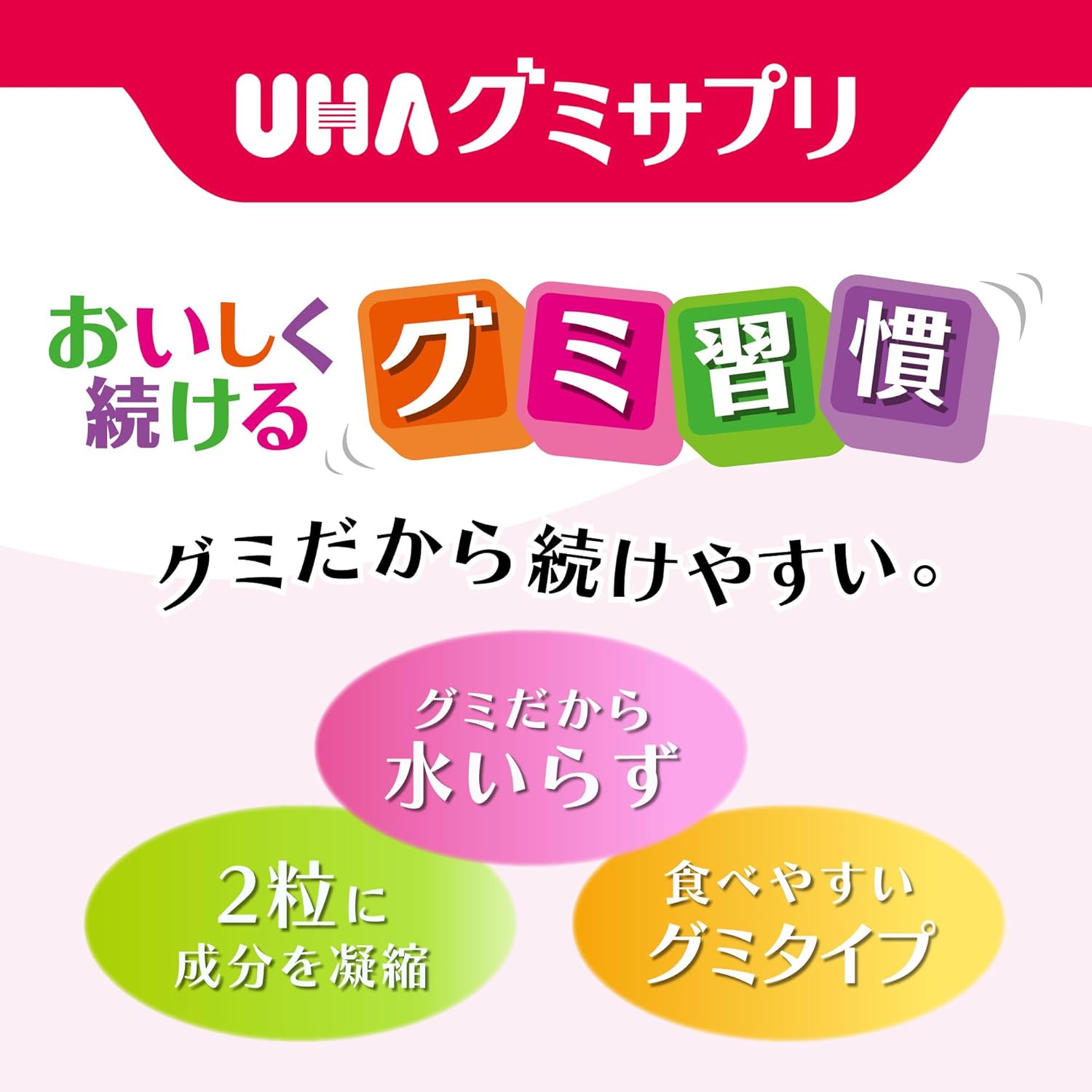 UHA Gummy Supplement, Lutein, Mixed Berry Flavor, 30-Day Supplement, 60 Tablets, 2 Tablets Per Day (Foods with Functional Claims), Improves Visibility by Reducing Blurring