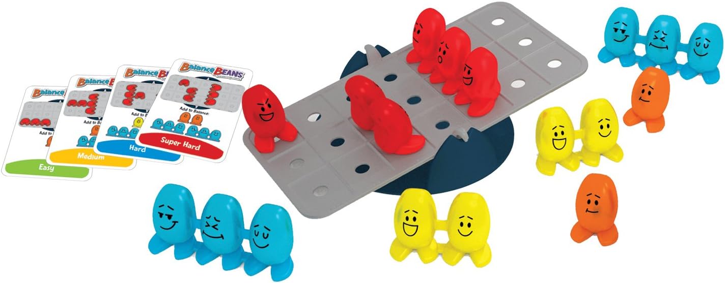 ThinkFun Game "Balance Beans" 1140, Suitable for Ages 5 and Up [Develops Mathematical Thinking Skills, Educational Math Game, Gift (Birthday/Christmas)]