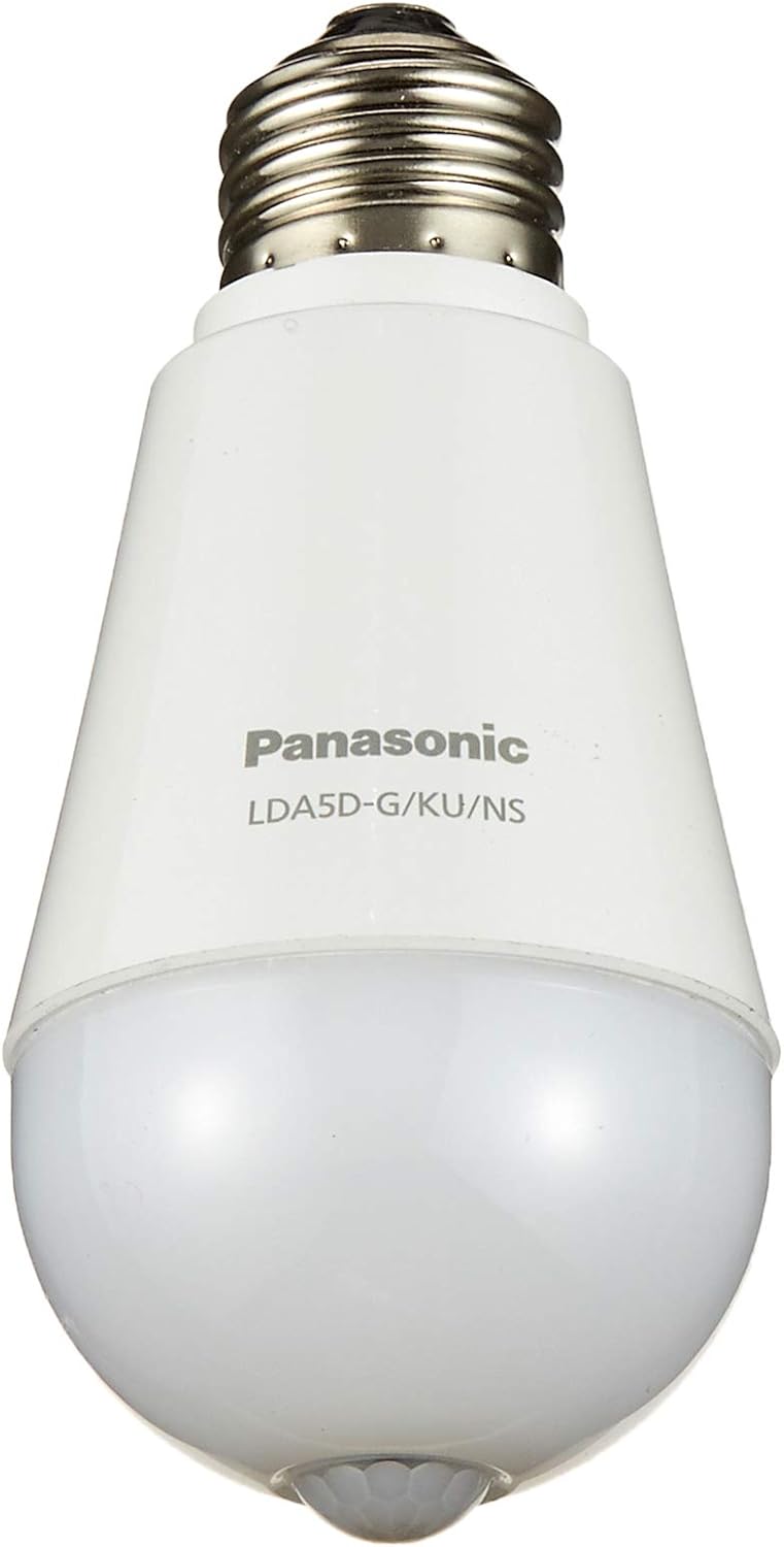 Panasonic LED Light Bulb E26 Base, Equivalent to 40W Incandescent, Daylight Color (5.0W), General Purpose Bulb with Motion Sensor LDA5DGKUNS