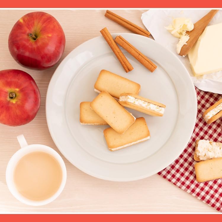 Shinshu Apple Butter Sandwich Cookies, Pack of 6