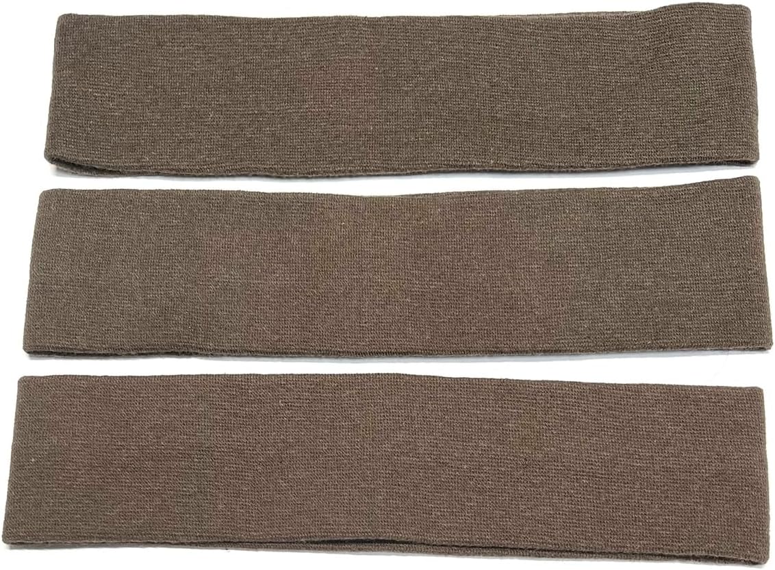 Turban, Made in Japan, Cotton Fabric, 2.0 inches (5 cm), Sold as a Set, Hair Band (Brown3)