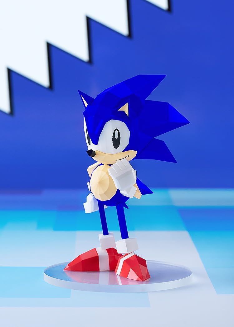 Good Smile Company Sonic the Fighters Pop Up Parade Sonic the Hedgehog Sonic the Fighters Ver. Plastic, Painted and Assembled Figure, Non-scale, Exclusive Base Included, Total Height Approx. 5.5