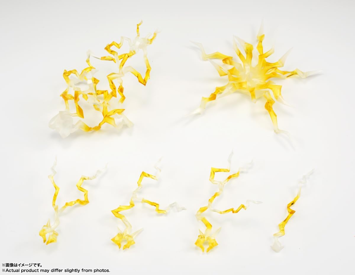 Tamashii EFFECT THUNDER Yellow Ver. for S.H. Figuarts, Non-scale, ABS & PVC, Pre-painted Complete Figure
