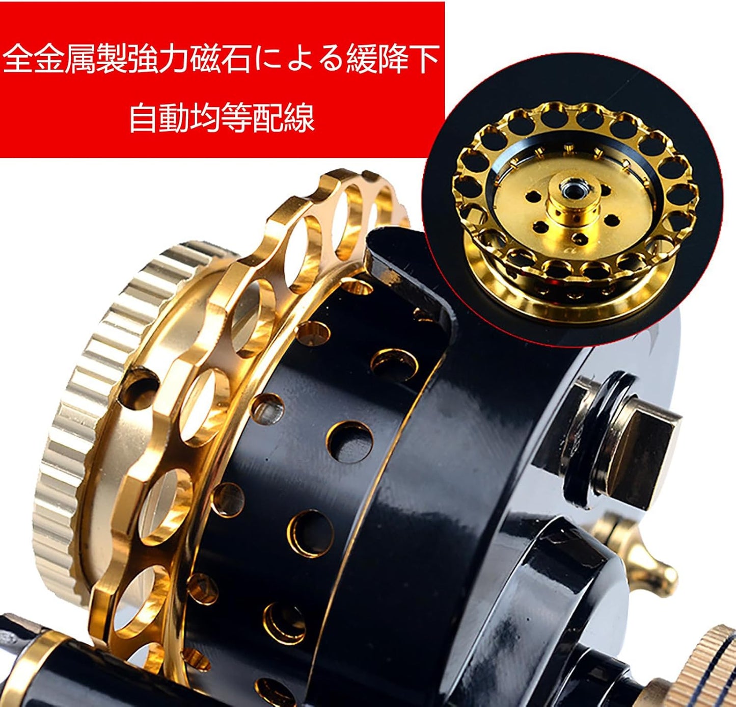 Bait Reel Fishing Reel Bait Finess Reel Fishing Reel Magnetic Fishing Rod Auto Cast Line Fly Wheel Left/Right Hand Crank Aluminum Alloy Sprint Steel Wire Ice Fishing Lightweight Durable