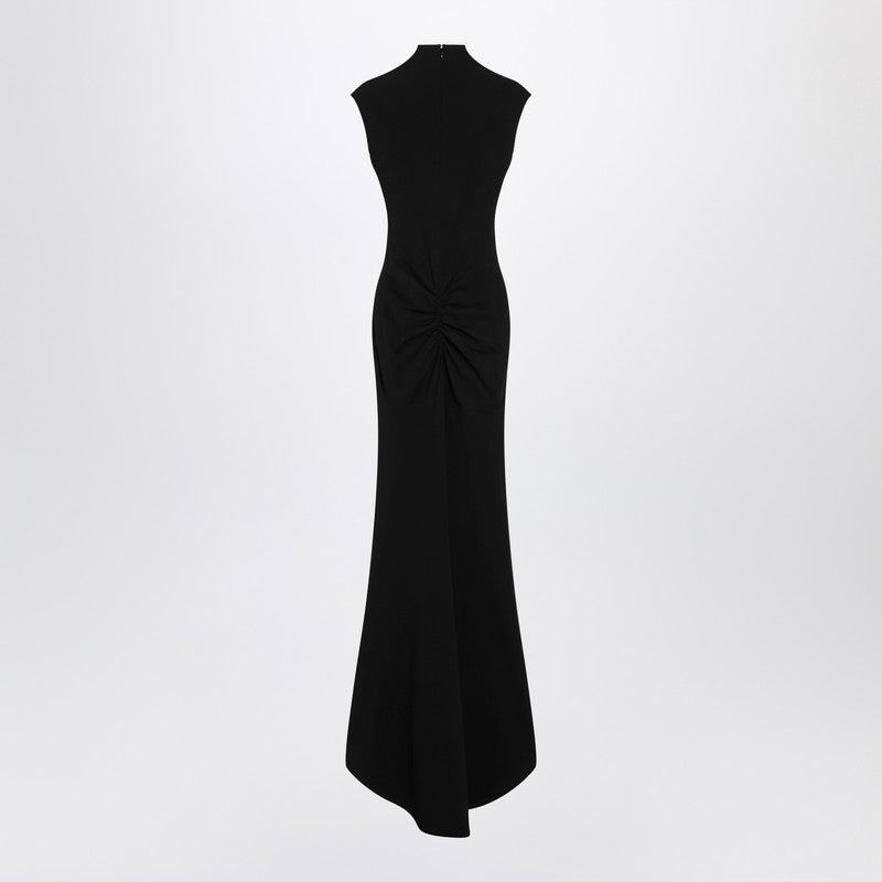 Jacquemus Jacquemus Black Alba Dress With Ruching - Image 3