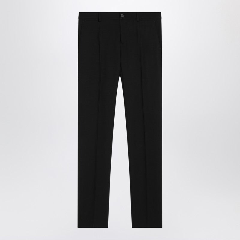 Dolce ドルチェ＆ガッバーナブラックシングル胸肉バージンウールスーツ - Image 3