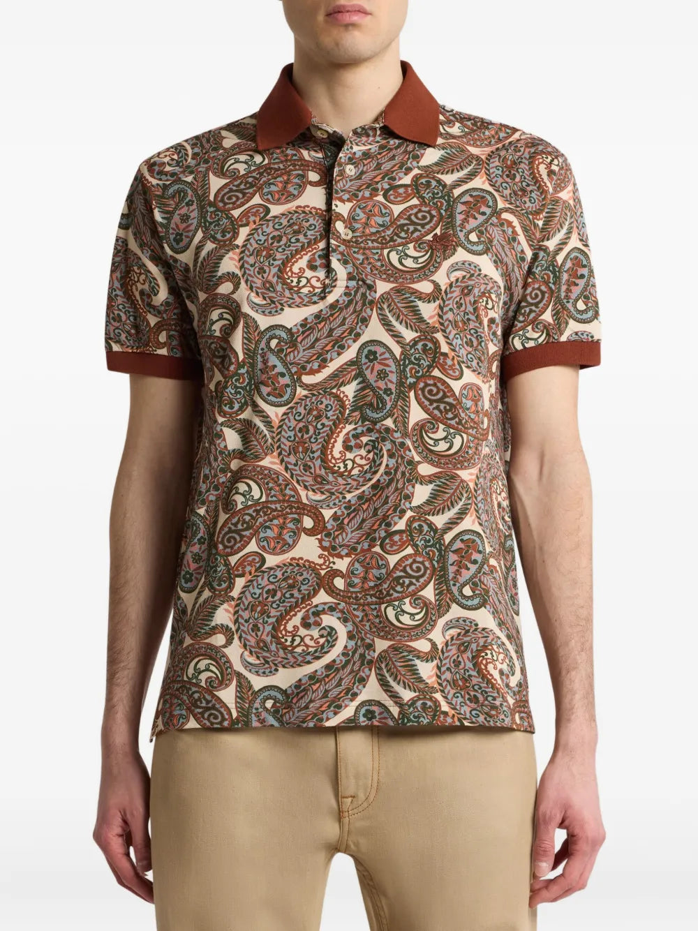 Etro Etro Paisley Print Polo - Image 3