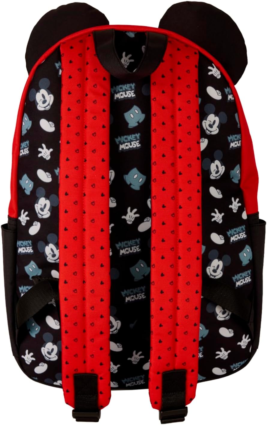 Loungefly Disney Mickey Mouse - Mochila de nailon tamaño completo