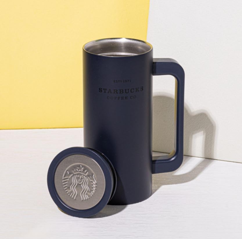 Starbucks Newton Navy Tumbler, 12.8 fl oz (355 ml), Overseas Limited Product, Not Sold in Japan