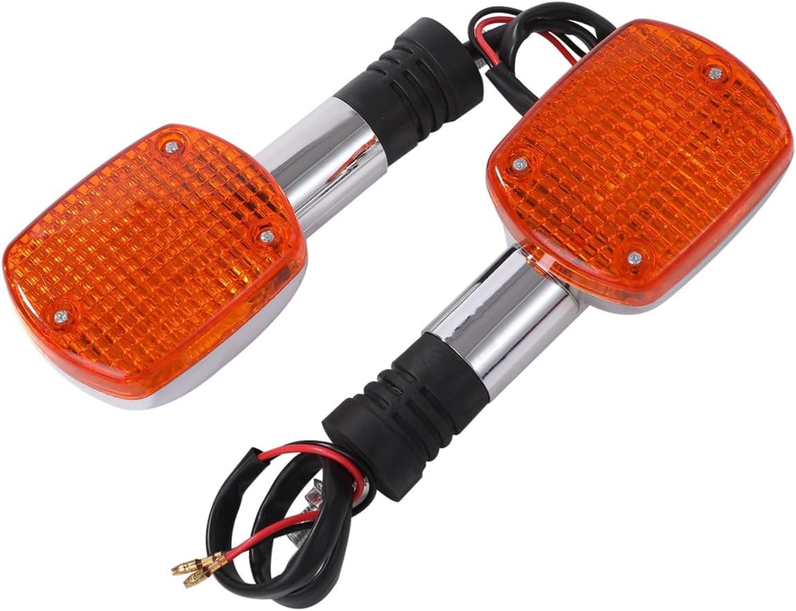 Honda Front Rear Turn Signal Front and Rear Rebel 250 MC13 VF750 Magna RC09 NV750C CBX750 PS250 MF09 CBX650SC CB750 RC42 Genuine Type Custom Aftermarket Parts (Set of 2)