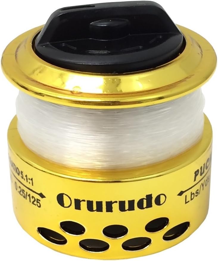 Orludo qb010100 Puchi200 Fishing Reel, 5.3 oz (150 g), Drag Force 14.3 lbs (6.5 kg), Family Fishing, Sabiki, Perfect for Easy Fishing, Easy to Use with Thread, Spining Reel 5 Colors