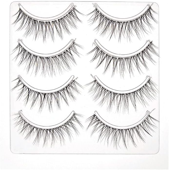 CLEAR EYELASH 4 Pairs Natural False Eyelashes (Marantic Eye)