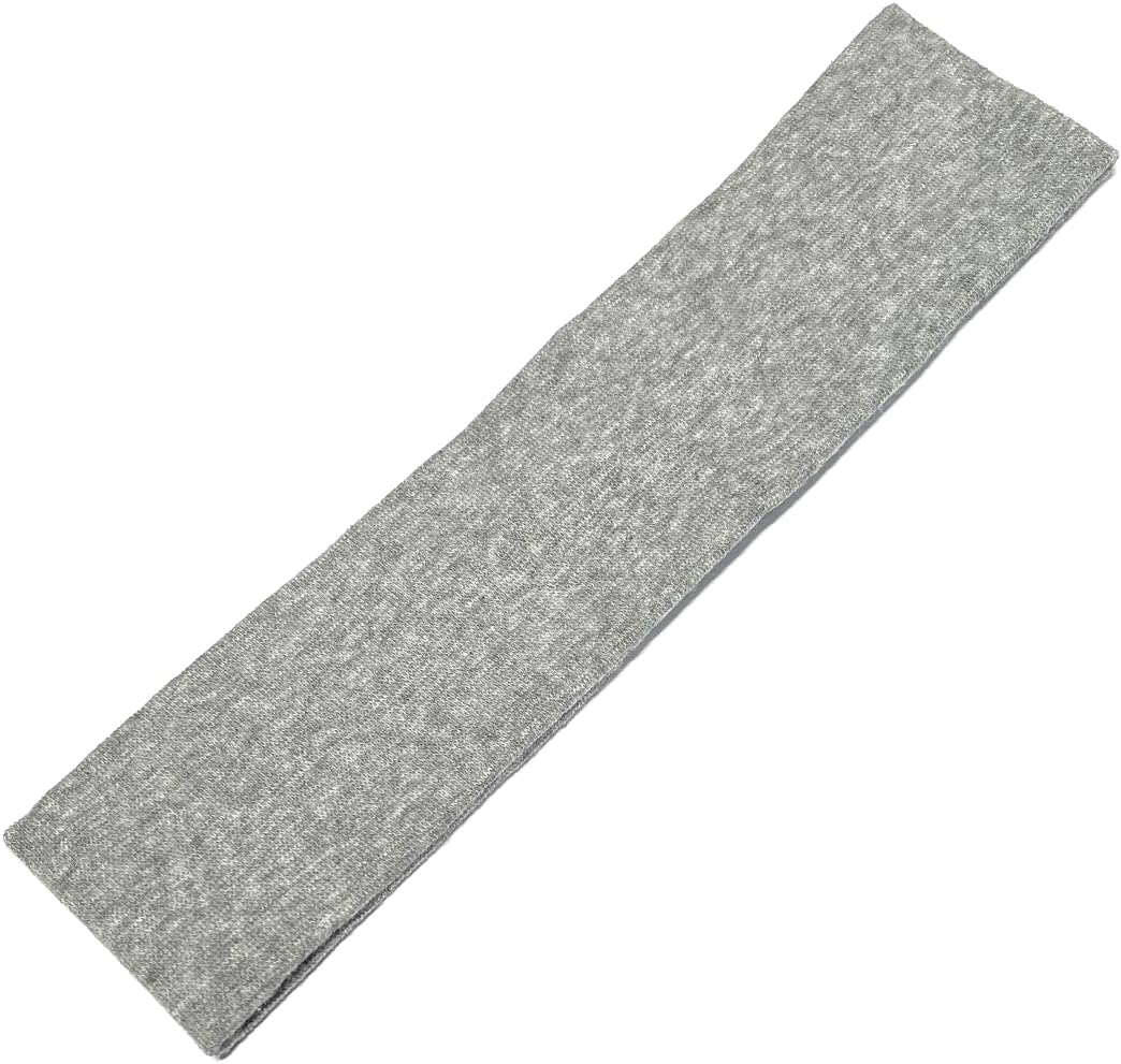 Turban Japanese Cotton Fabric 2.0 inches (5 cm) Hair Band (Black, Brown, Gray, Ivory)