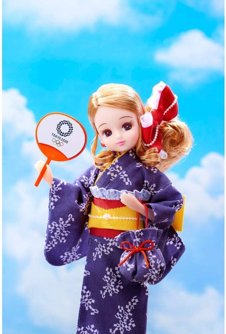 Takara Tomy Rika-chan Yukata Tokyo 2020 Olympic Emblem