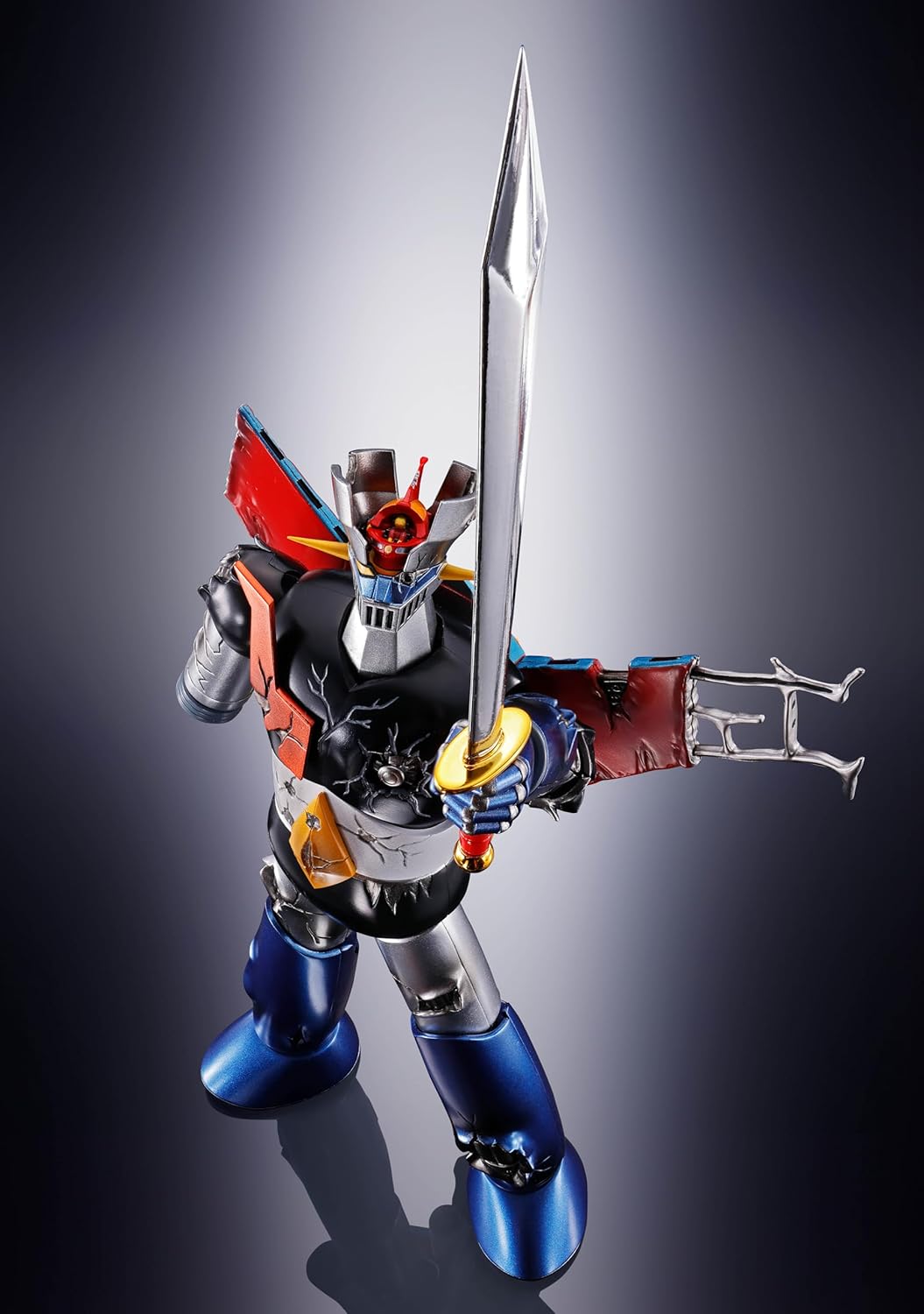 TAMASHII NATIONS Soul of Chogokin GX-105D Mazinger Z Leather Shinka Damaged Version ABS & Die Cast Pre-painted Action Figure BAS61018D