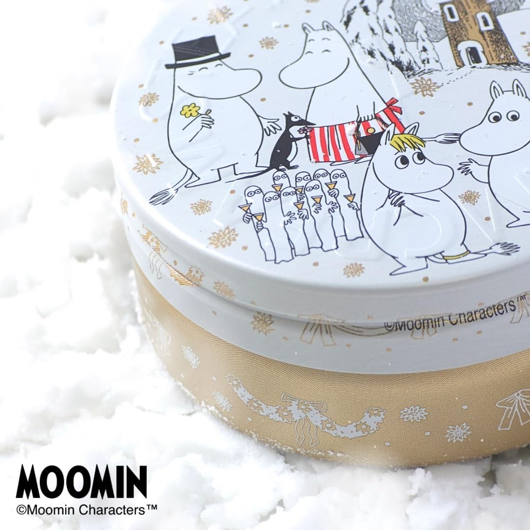 1597_MOOMIN WINTER HARMONY 2.6 oz (75 g), Steam Cream, Official, Made in Japan, Moisturizing, For Face, Body, Hands, Oatmeal, Natural Essential Oil, Natural Ingredients, Gift