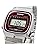 Casio LA670 Series Women's Digital Wristwatch, Overseas Model, Silver x Bordeaux LA670WA-4, Bracelet Type