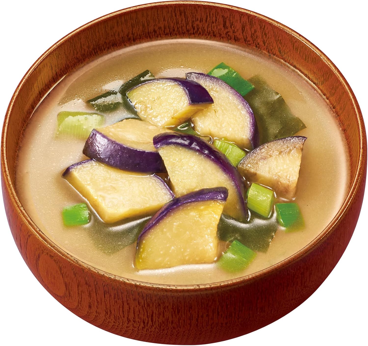 Amano Foods Itsumono Miso Soup, Eggplant, 0.3 oz (9.5 g) x 10 Packs