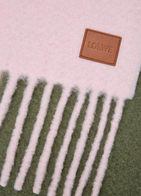 LOEWE Two-tone alpaca and wool scarf - Image 3
