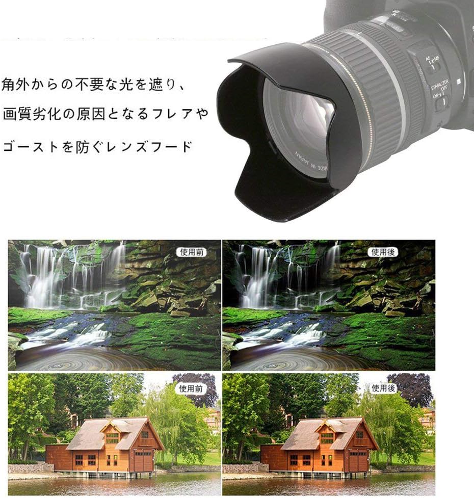 2.0 inches (52 mm) Lens Hood, Universal 2.0 inches (52 mm) Hood, Screw-In Type, Can Not Be Reversed (2.0 inches (52 mm)