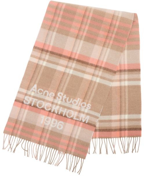 ACNE STUDIOS Check logo scarf - Image 3