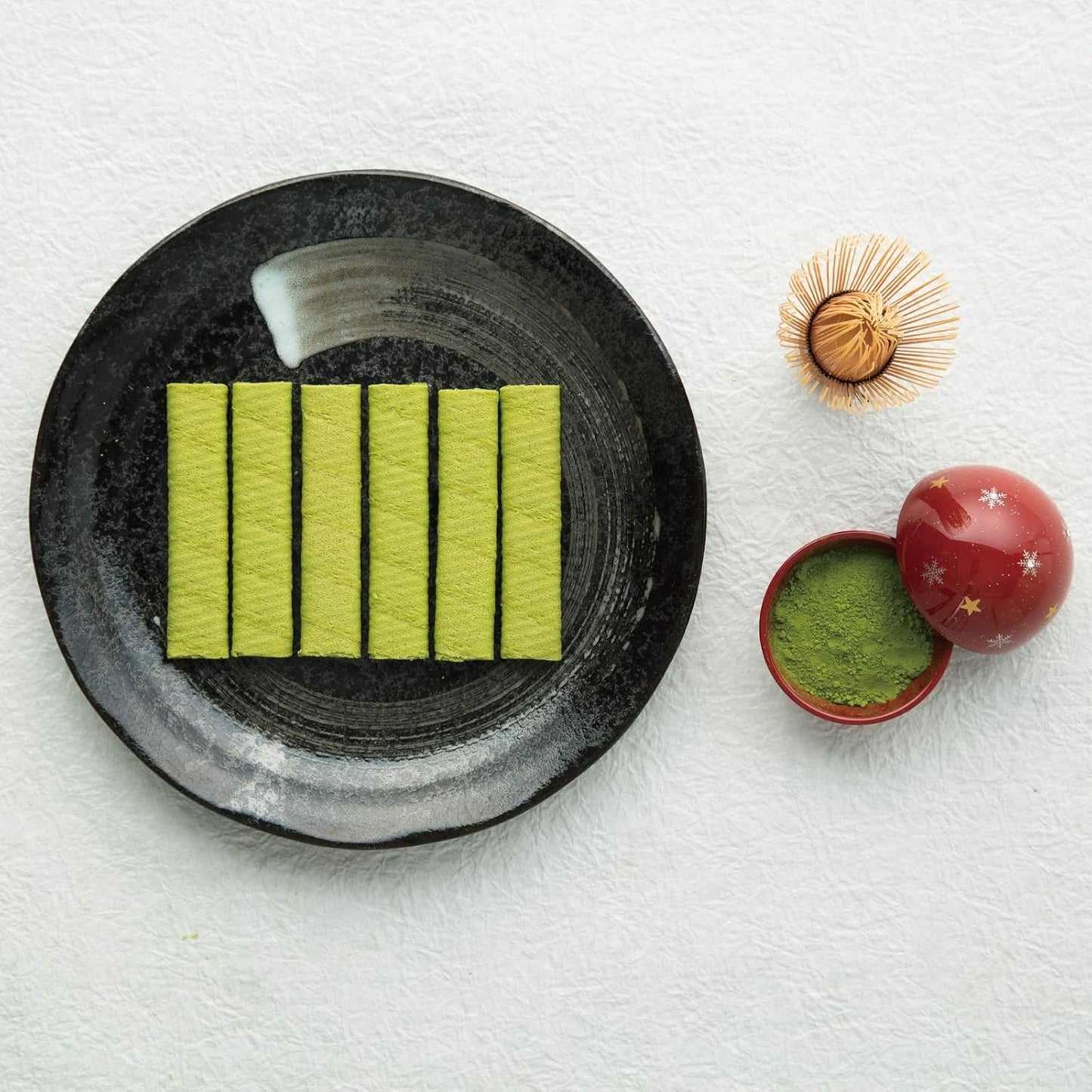 France Shop Confectionery Matcha Cornetta, Pack of 16