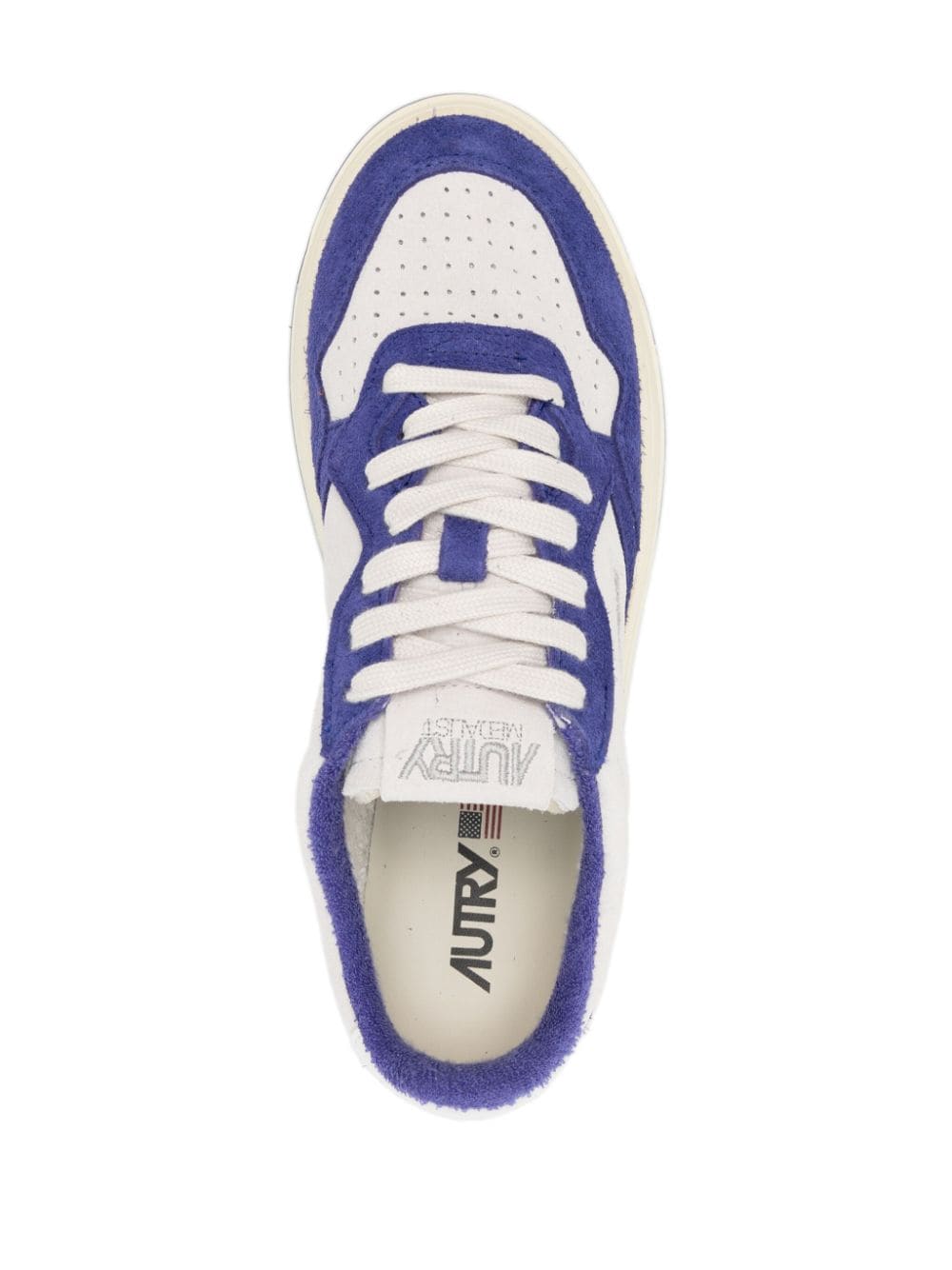 Autry Medalist Low LeatherとSuede Sneakers - Image 3