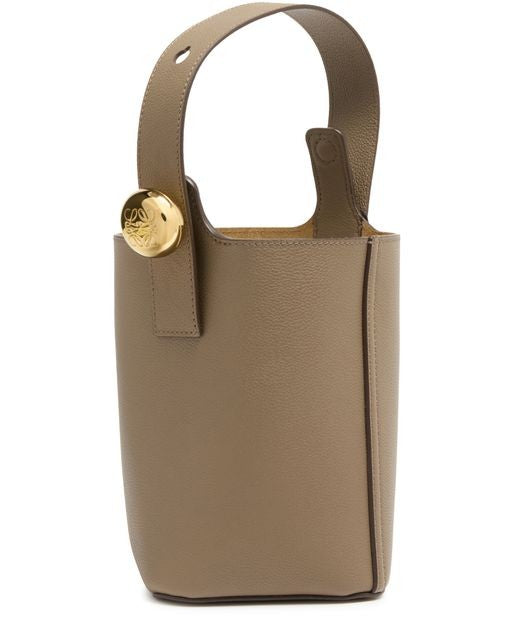 LOEWE Mini Pebble bucket in soft grained calfskin - Image 3