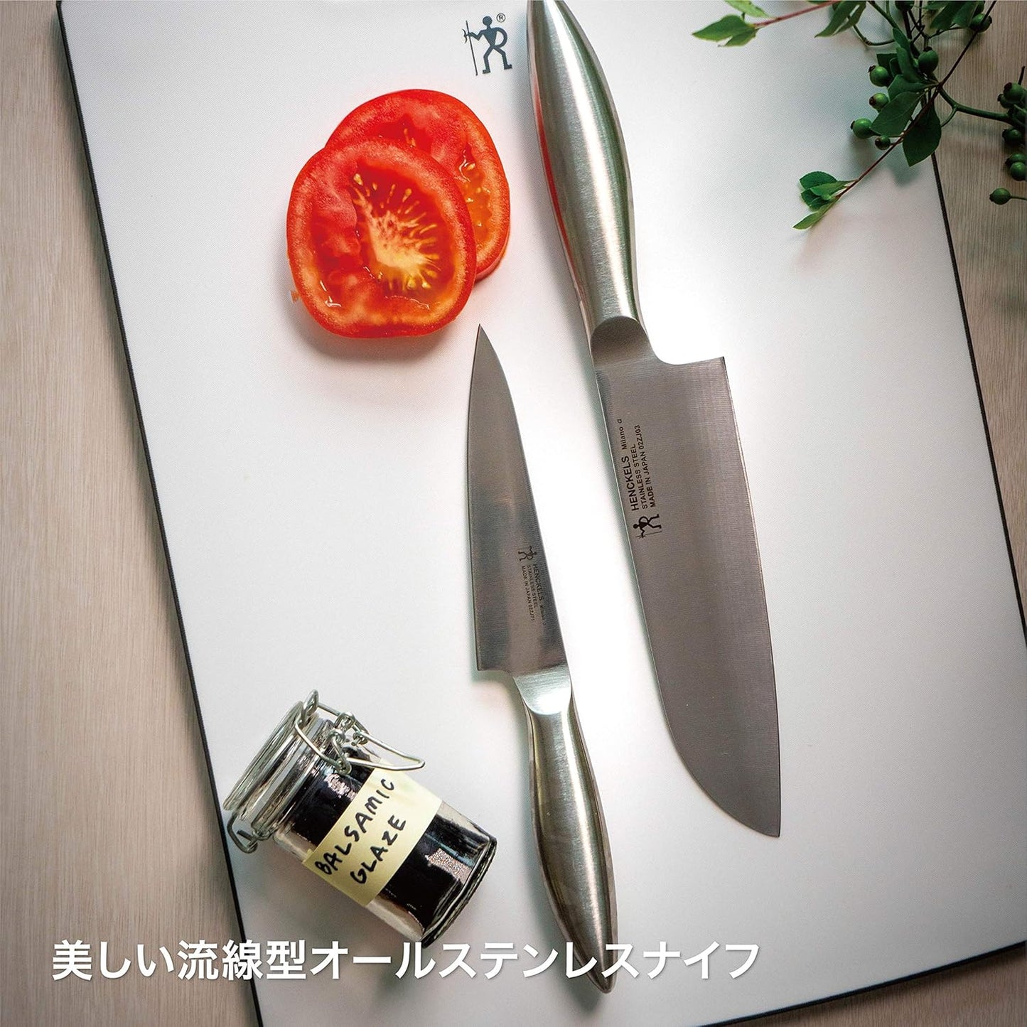 ZWILLING J.A. Henckels Henckels "Milano Alpha Santoku Knife, 7.1 inches (180 mm), Made in Japan, Santoku Knife, Stainless Steel, Dishwasher-Safe, Made in Seki City, Gifu Prefecture, Genuine Japanese