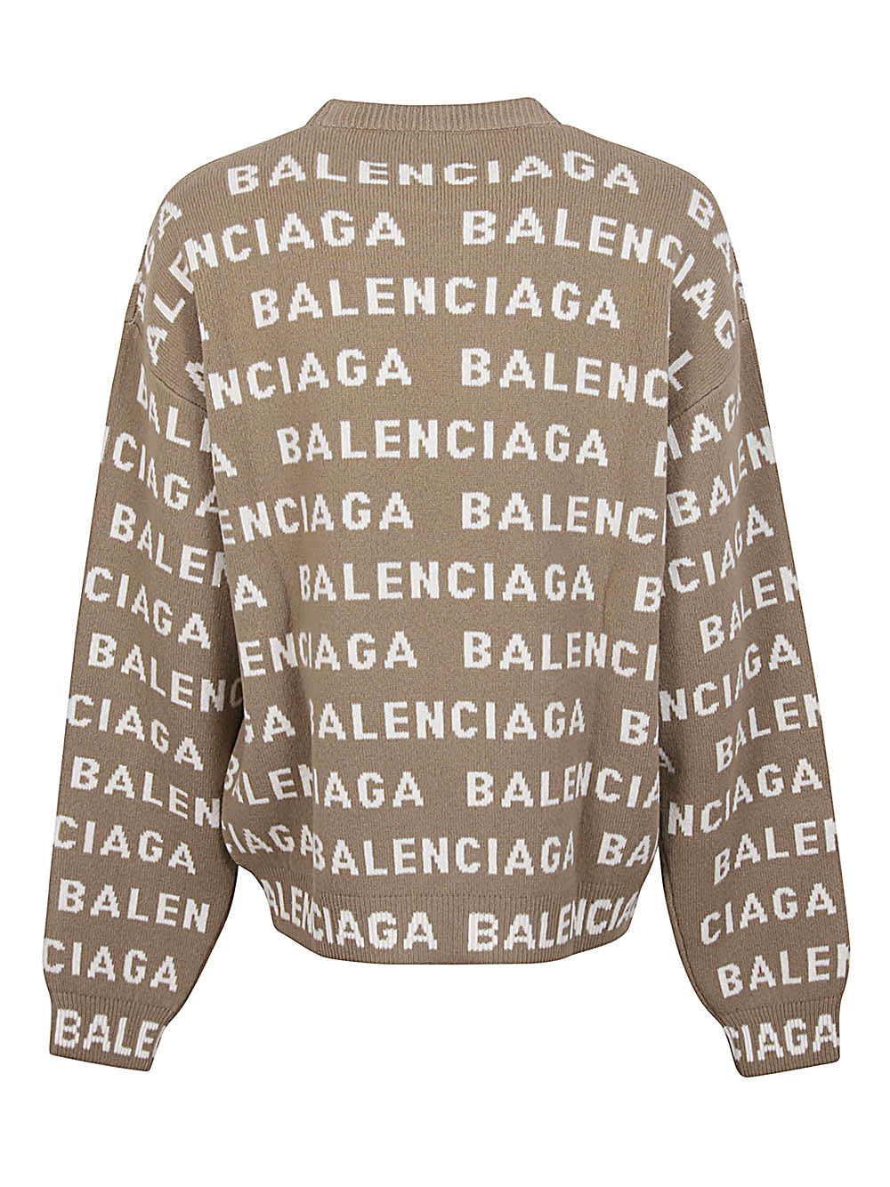 Balenciaga Balenciaga Allover Logo Crewneck Seater - Image 3