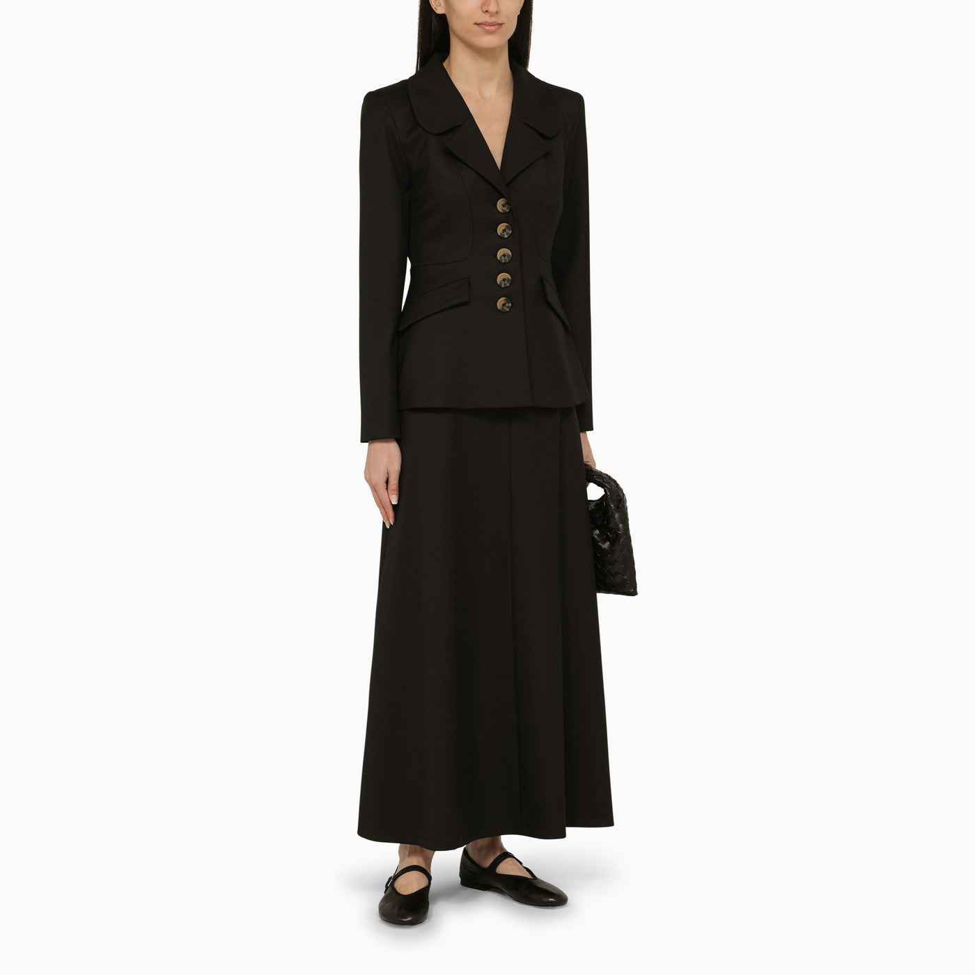 By Malene Birger Malene Birger Isoldas Black Long Skirt - Image 3