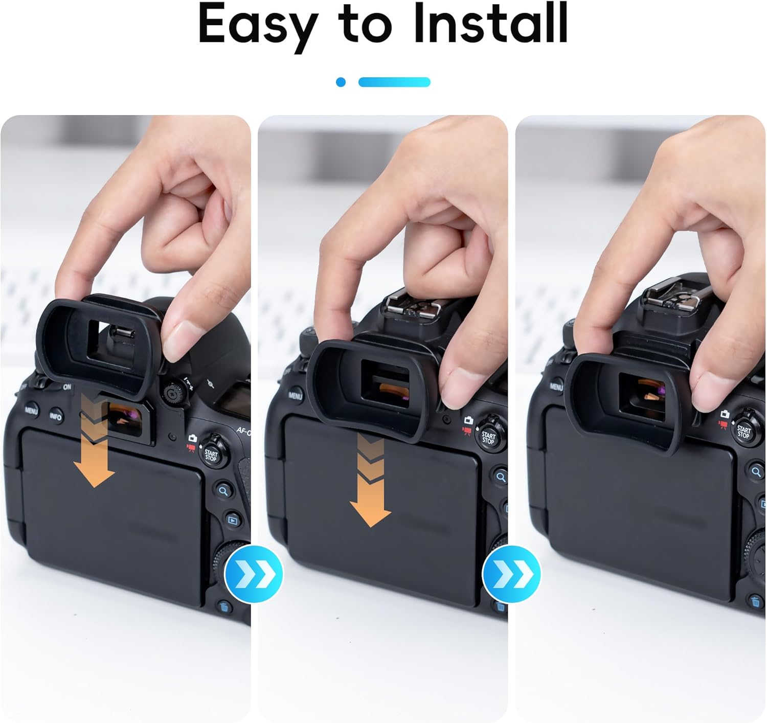 Eyecup Eyepiece Extension for Canon EOS 850D 6D Mark II 6D 5D Mark II 5D 90D 80D 9000D 70D 60D Kiss X10i X10 X9i X9 X8i X7i X90 X80 X70 Compatible Ef Eb Eyepiece