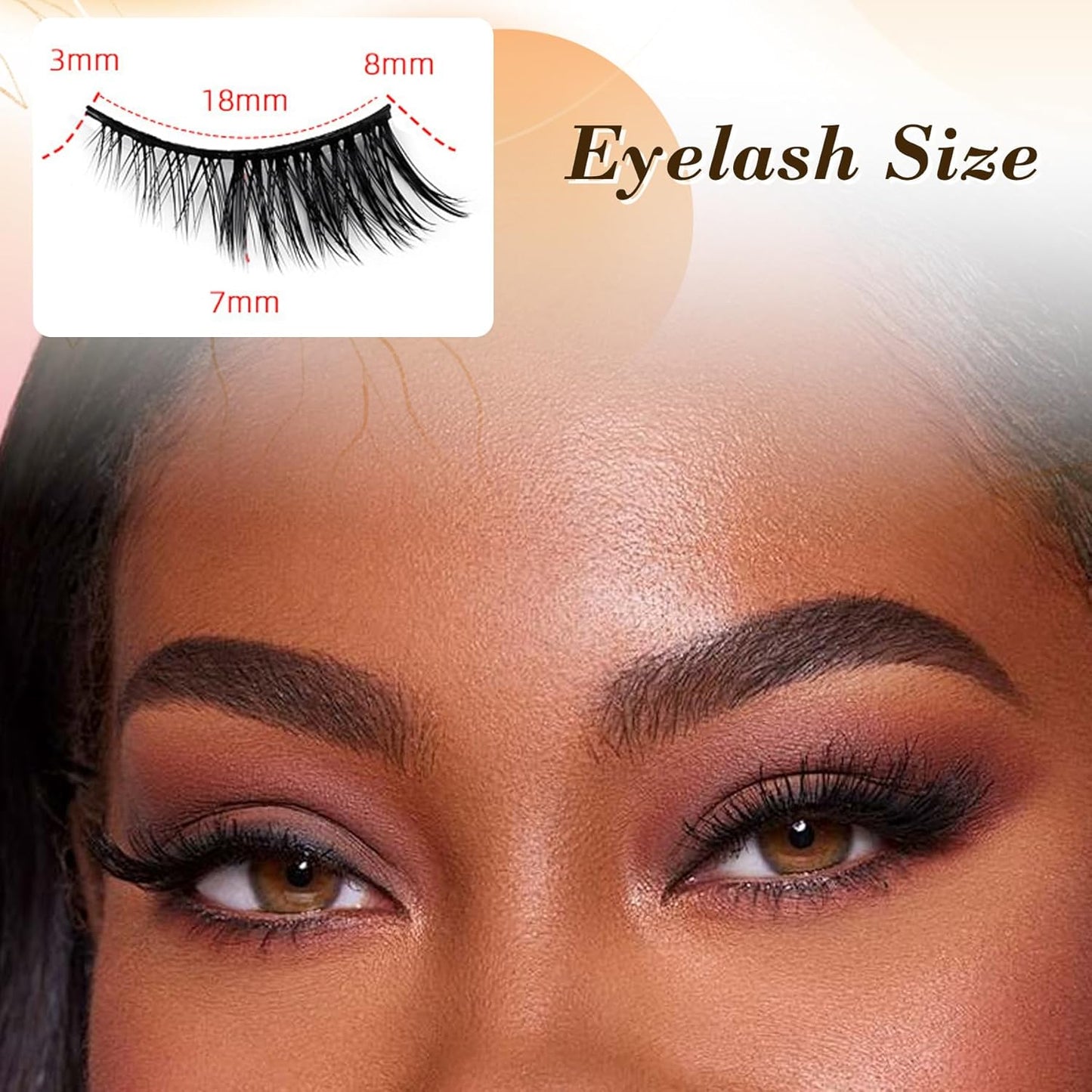 TORMEN False Eyelashes, 10 Pairs Half False Eyelashes, 3D Handmade False Eyelashes Set, Transparent Cat Eye Natural Short Eyelashes, Mink Half False Eyelashes (Half Eyelash Style C)