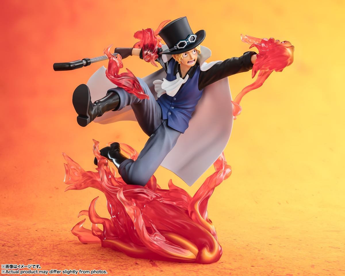 BANDAI SPIRITS Figuarts Zero One Piece Sabo - Fire Fist Kingdominator, Approx. 7.5 inches (190 mm), PVC & ABS Pre-painted Complete Figure