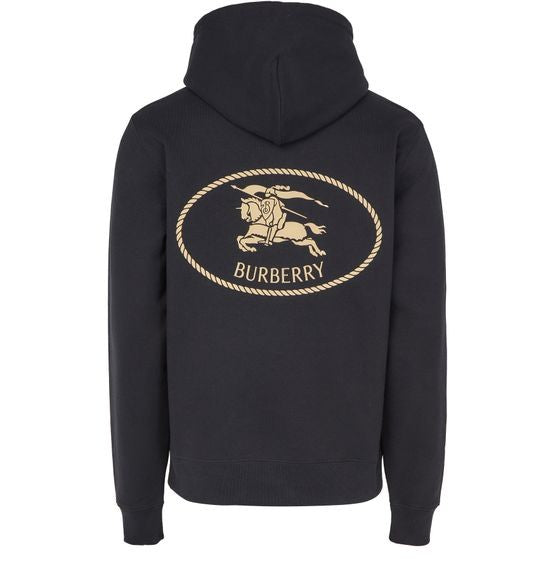 BURBERRY Cotton hoodie with EKD crest - Image 3
