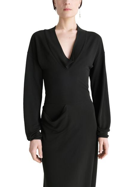 LEMAIRE V-neck long dress - Image 3