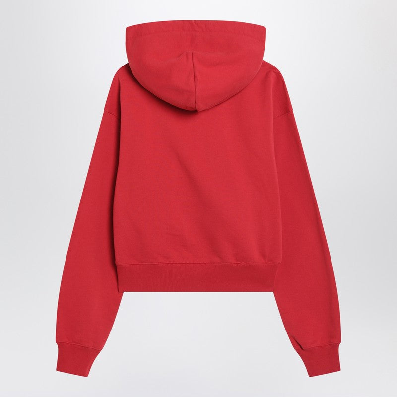 Jacquemus Jacquemus Red Hoodie With Logo Patch - Image 3