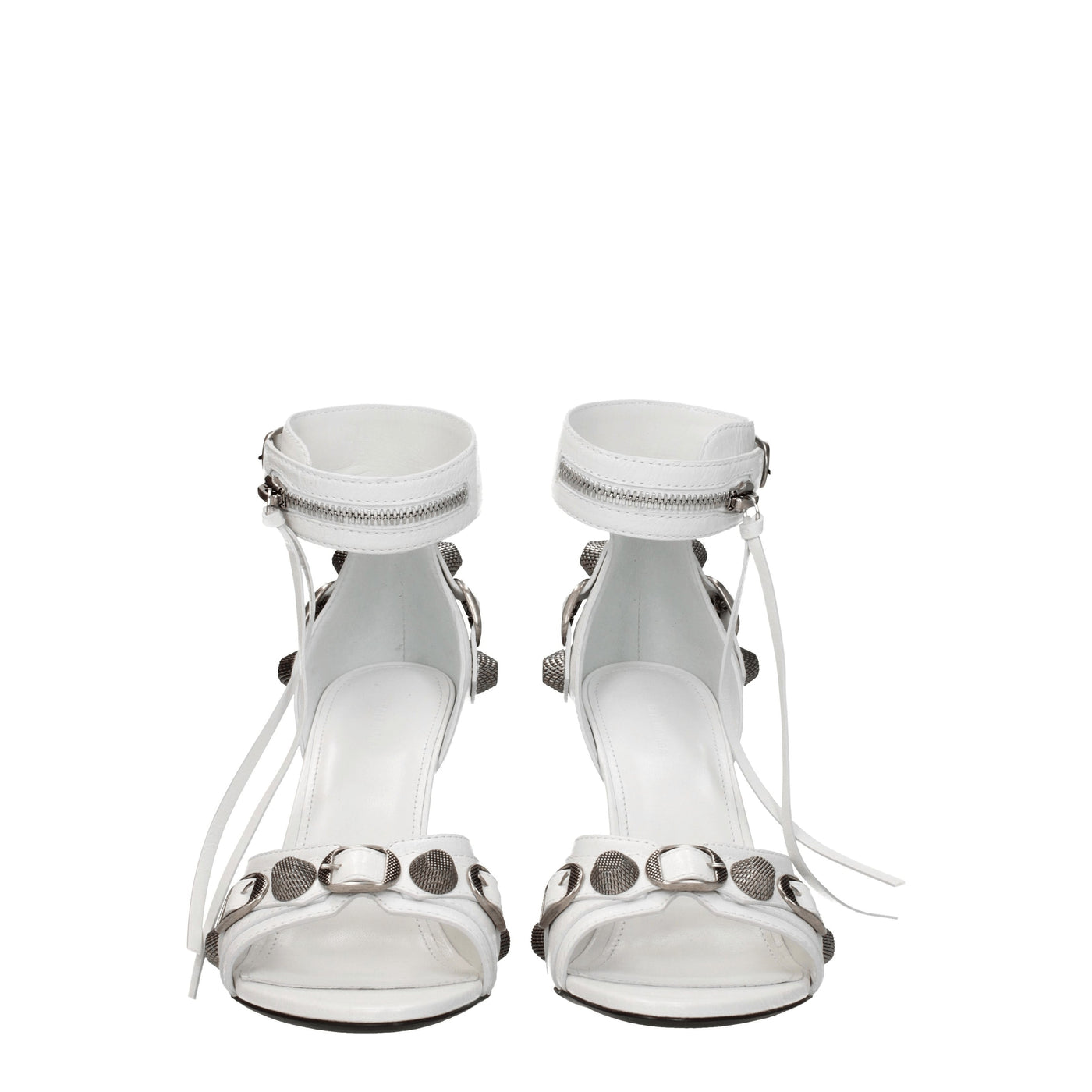 Balenciaga Sandals Cagole Woman Leather White - Image 3