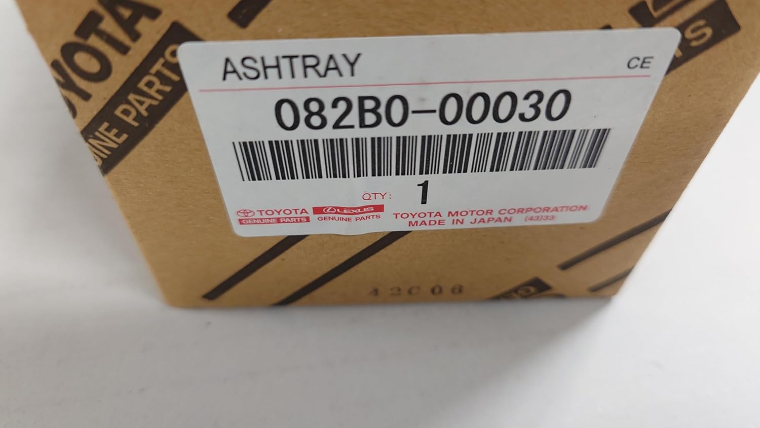 Toyota 082B0-00030 Genuine Parts PRIUS Prius [ZVW50 ZVW51 ZVW55] Ashtray, Luxury Type, LED Included